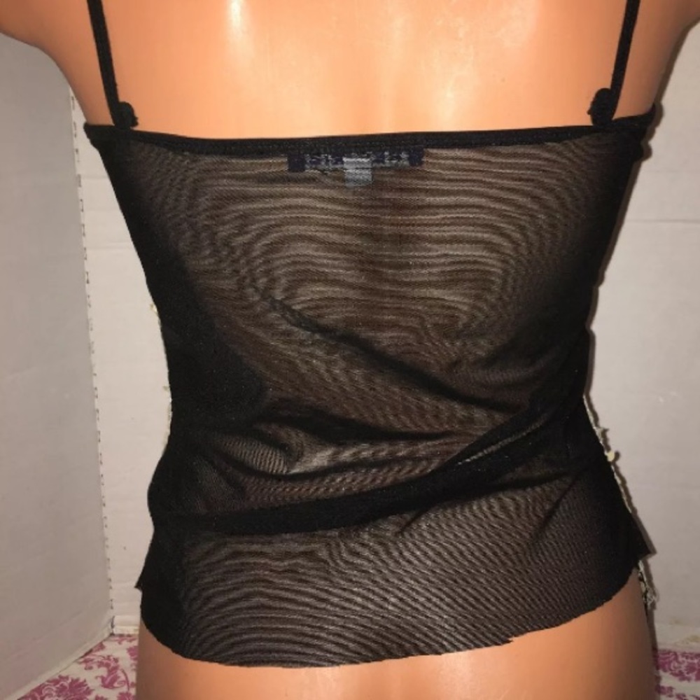 Vintage Embellished jagged Sequin Camisole Top SM - Picture 7 of 8